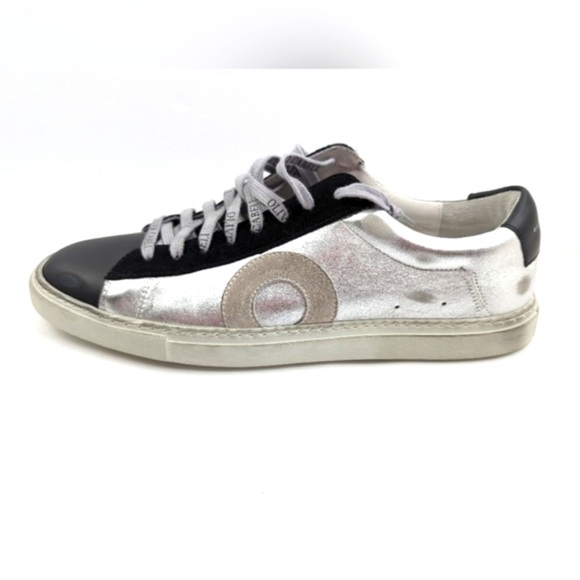 Oliver Cabell Shoes - Oliver Cabell Low 1 IVY Black and Silver Sneaker EU 40